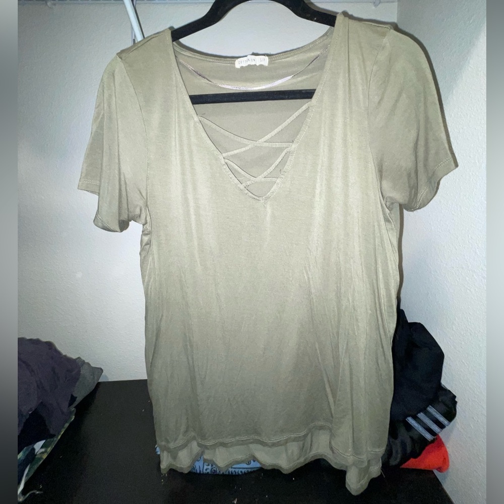 Olive green tshirt